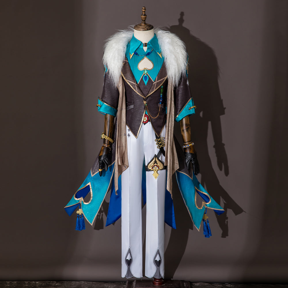 Honkai Star Rail Aventurine Cosplay Costume Game Character Uniform Outfit Halloween Party Suit