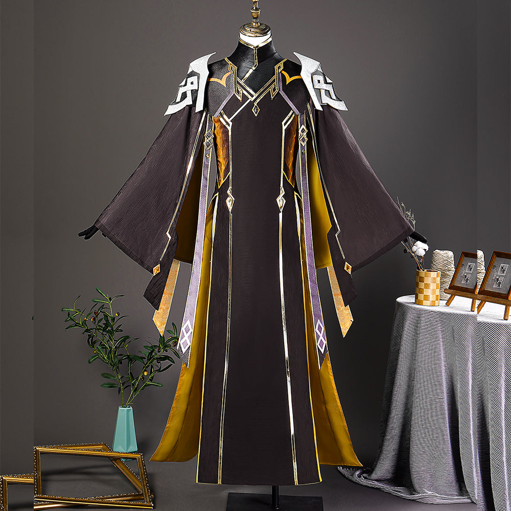 Genshin Impact Morax Zhongli Cosplay Costume Game Character Uniform Outfit Halloween Party Suit