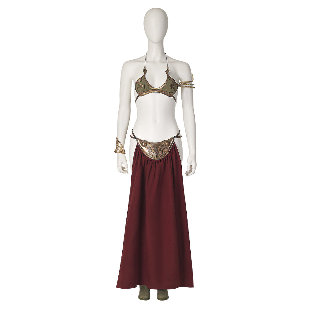 Star Wars 6 Princess Leia (Slave Outfit) Cosplay Costume For Halloween and Comic Con