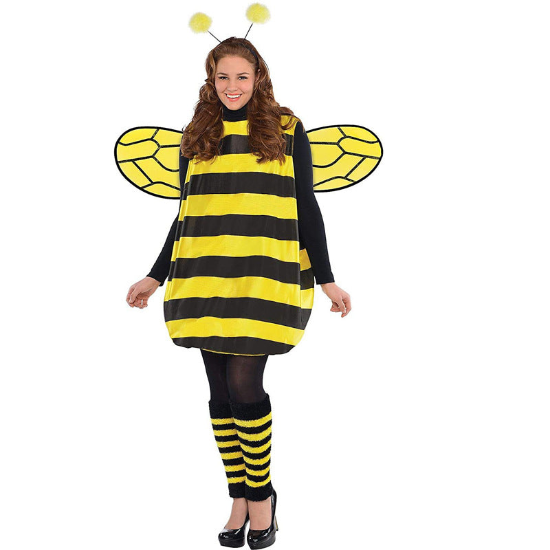 Bee With Wings Quirky Play Cos Three-Piece Children's Holiday Party Costumes