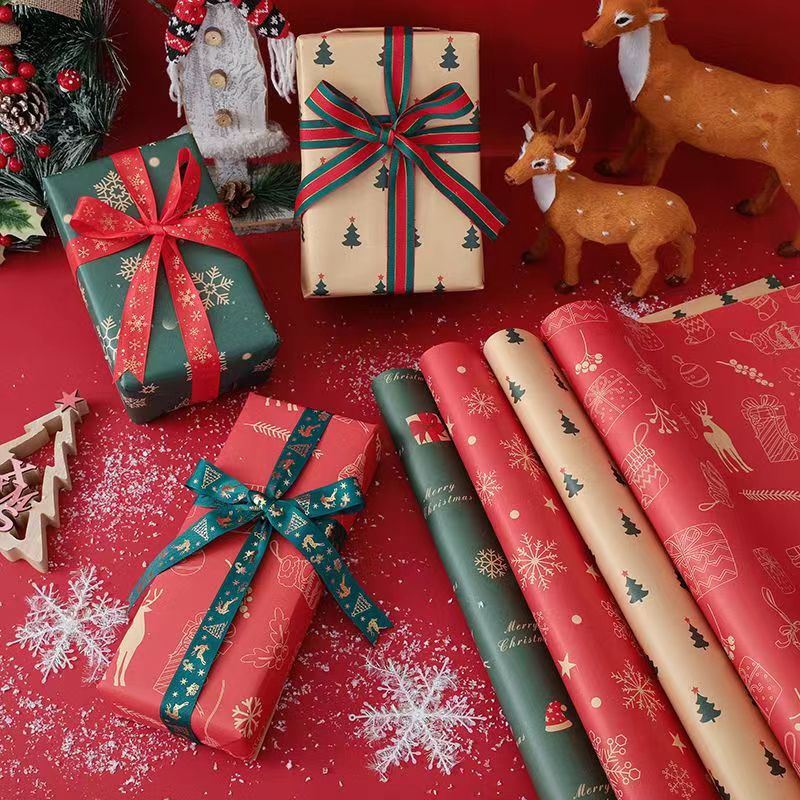 Christmas Wrapping Paper Christmas Gift Box Wrapping Paper Gift Gift Decoration